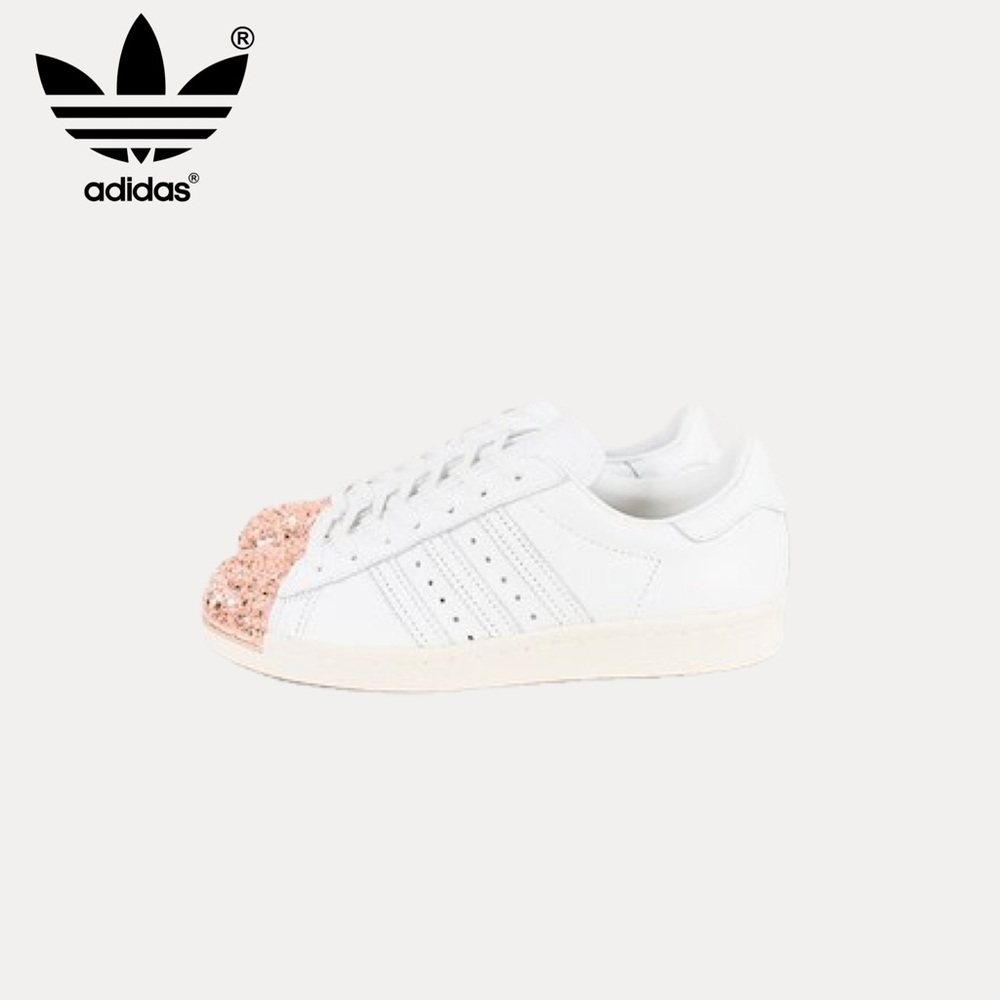 Adidas Originals Women Superstar White 80s 3d Rosegold Metal Shell Toe size US 5